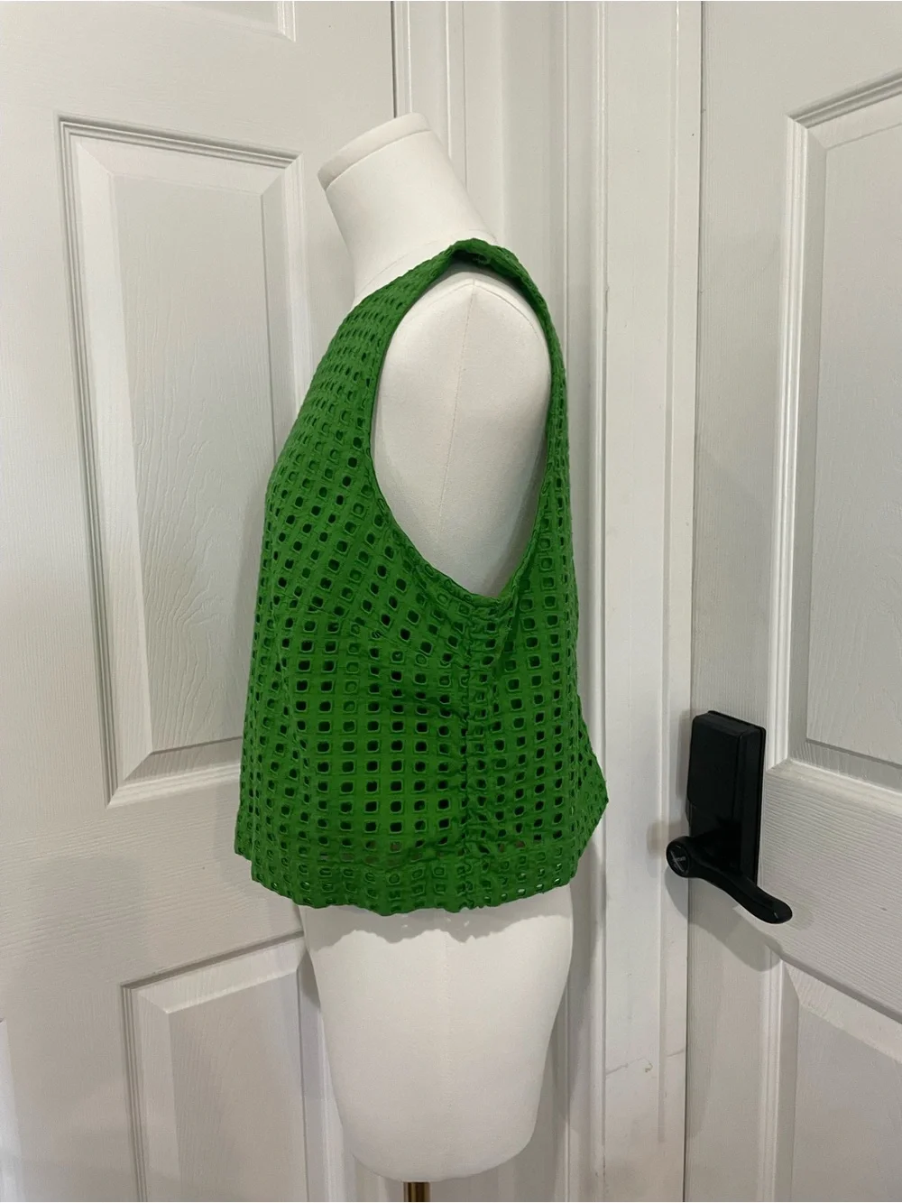 Kate Spade x Target- Cotton Cutout Sleeveless Top- Large